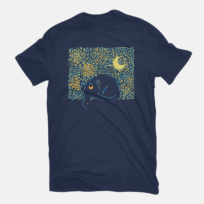 Starry Cat Art-Mens-Premium-Tee-yumie