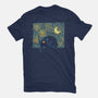 Starry Cat Art-Mens-Basic-Tee-yumie