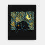 Starry Cat Art-None-Stretched-Canvas-yumie