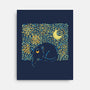 Starry Cat Art-None-Stretched-Canvas-yumie