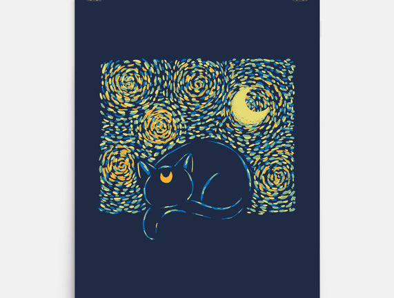 Starry Cat Art