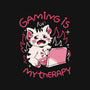 Gaming Is My Therapy-None-Removable Cover w Insert-Throw Pillow-yumie