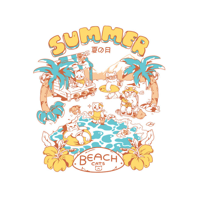 Summer Beach Cats-Baby-Basic-Tee-yumie