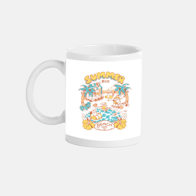 Summer Beach Cats-None-Mug-Drinkware-yumie