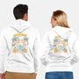 Summer Beach Cats-Unisex-Zip-Up-Sweatshirt-yumie