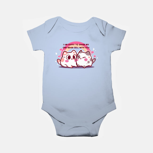 Happy To Share My Brain Cell-Baby-Basic-Onesie-TechraNova