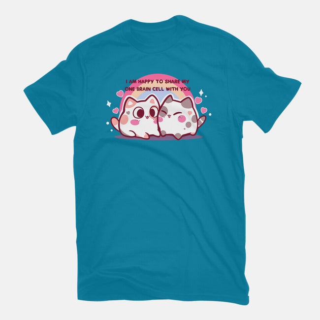 Happy To Share My Brain Cell-Unisex-Basic-Tee-TechraNova