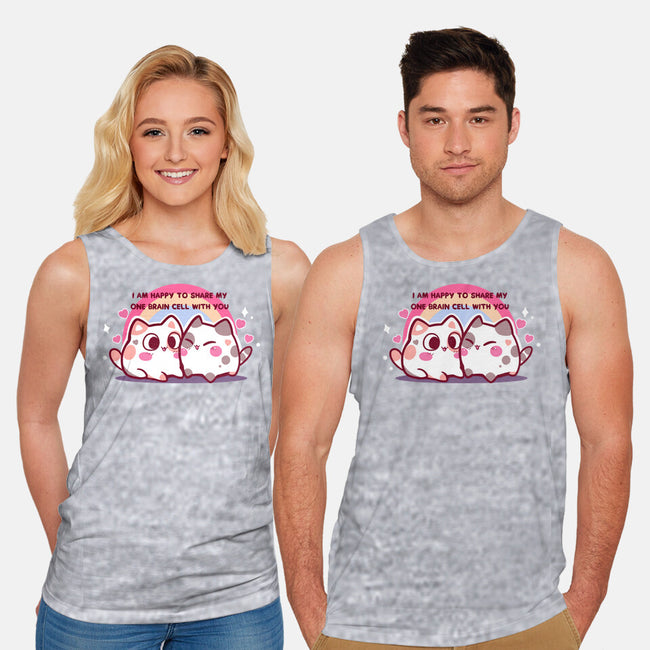 Happy To Share My Brain Cell-Unisex-Basic-Tank-TechraNova