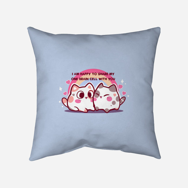 Happy To Share My Brain Cell-None-Removable Cover w Insert-Throw Pillow-TechraNova