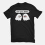 Ghost Likes Your Spirit-Womens-Fitted-Tee-TechraNova