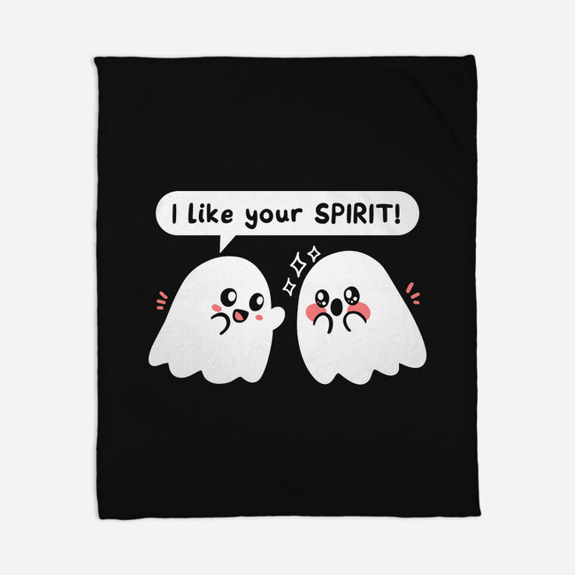 Ghost Likes Your Spirit-None-Fleece-Blanket-TechraNova