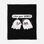 Ghost Likes Your Spirit-None-Fleece-Blanket-TechraNova