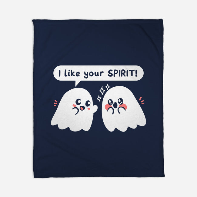 Ghost Likes Your Spirit-None-Fleece-Blanket-TechraNova