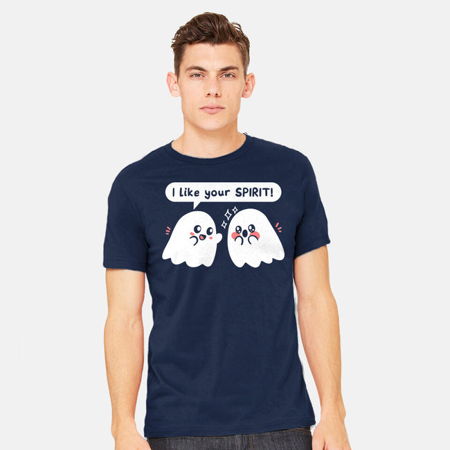 Ghost Likes Your Spirit-Mens-Heavyweight-Tee-TechraNova