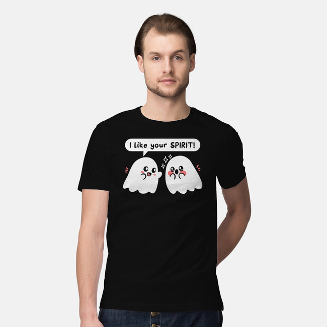 Ghost Likes Your Spirit-Mens-Premium-Tee-TechraNova