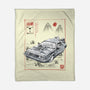 DeLorean Sumi-e-None-Fleece-Blanket-Astrobot Invention