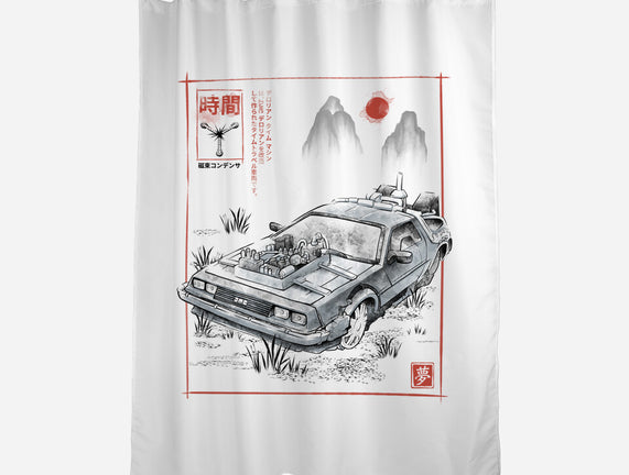 DeLorean Sumi-e