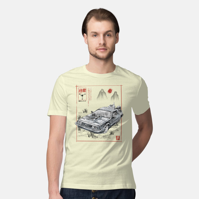 DeLorean Sumi-e-Mens-Premium-Tee-Astrobot Invention