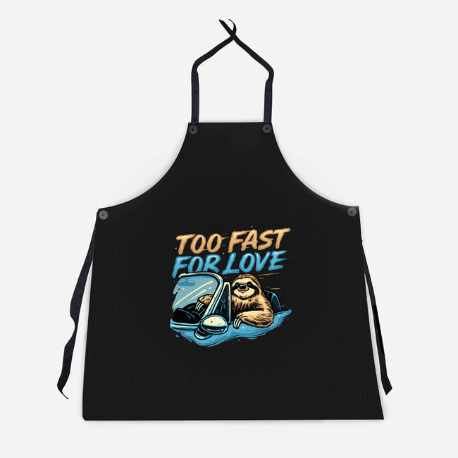 Too Fast For Love-Unisex-Kitchen-Apron-glitchygorilla