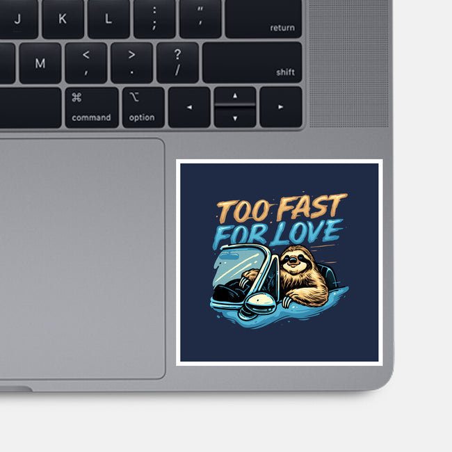 Too Fast For Love-None-Glossy-Sticker-glitchygorilla