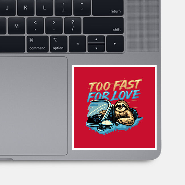 Too Fast For Love-None-Glossy-Sticker-glitchygorilla