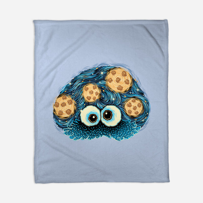 Cookies In The Night Sky-None-Fleece-Blanket-glitchygorilla