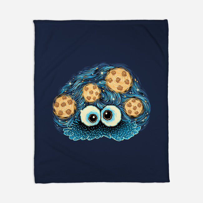 Cookies In The Night Sky-None-Fleece-Blanket-glitchygorilla