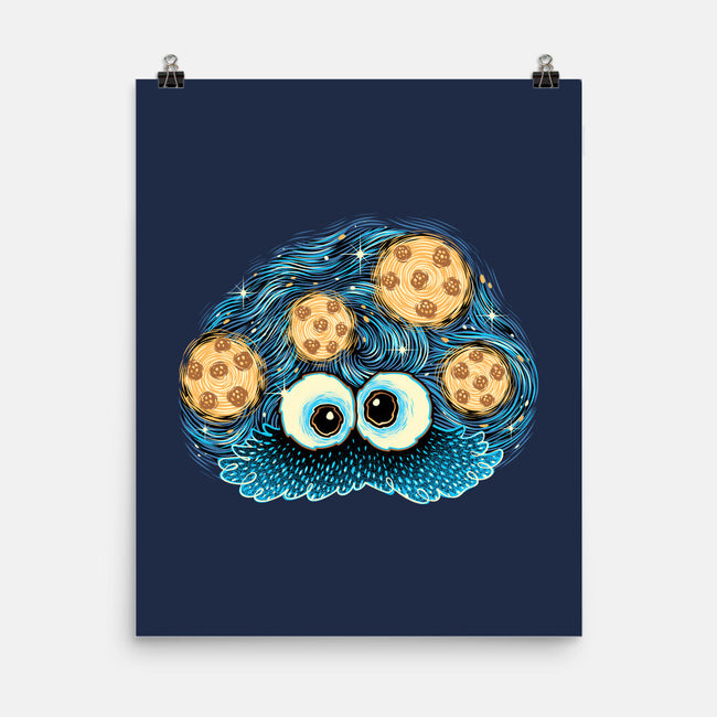 Cookies In The Night Sky-None-Matte-Poster-glitchygorilla