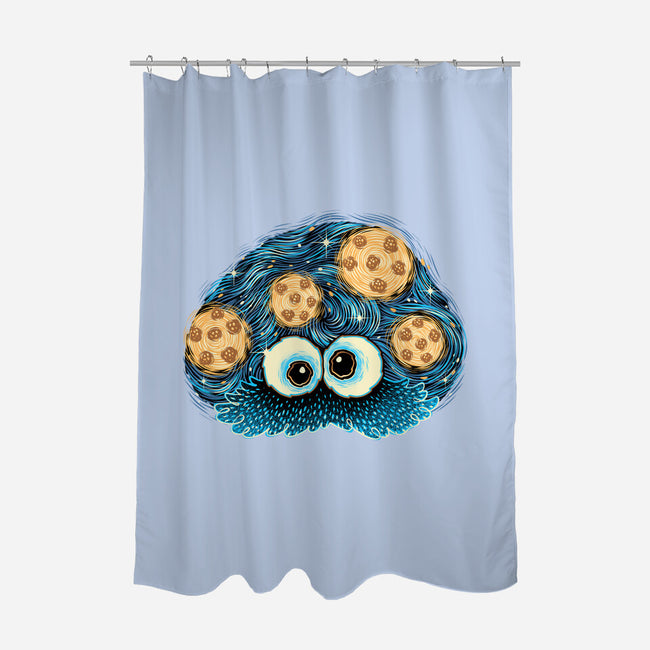 Cookies In The Night Sky-None-Polyester-Shower Curtain-glitchygorilla