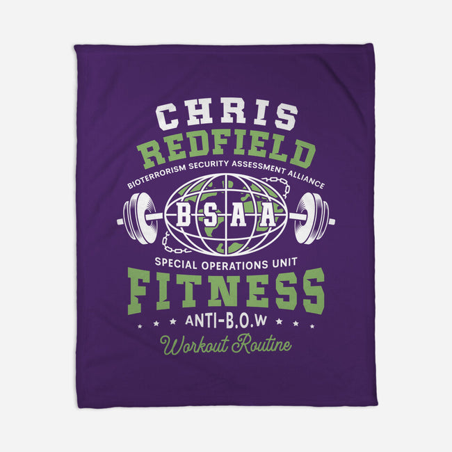 Bsaa Redfield Fitness Emblem-None-Fleece-Blanket-LAGELANTEE