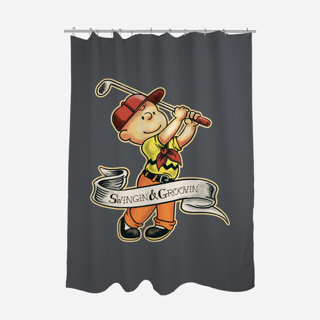 Charlie's Golf Adventure-None-Polyester-Shower Curtain-P1yu5h