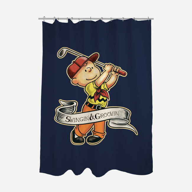 Charlie's Golf Adventure-None-Polyester-Shower Curtain-P1yu5h