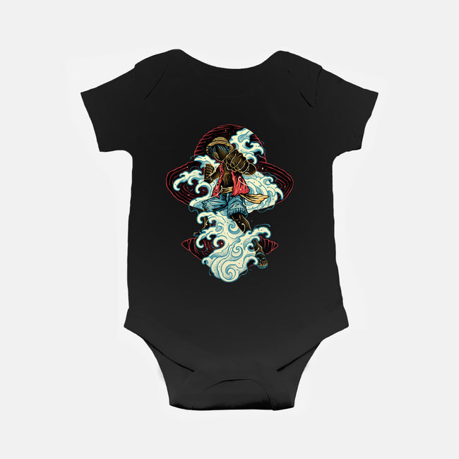 Pirate King Waves-Baby-Basic-Onesie-glitchygorilla