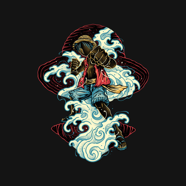 Pirate King Waves-Youth-Crew Neck-Sweatshirt-glitchygorilla