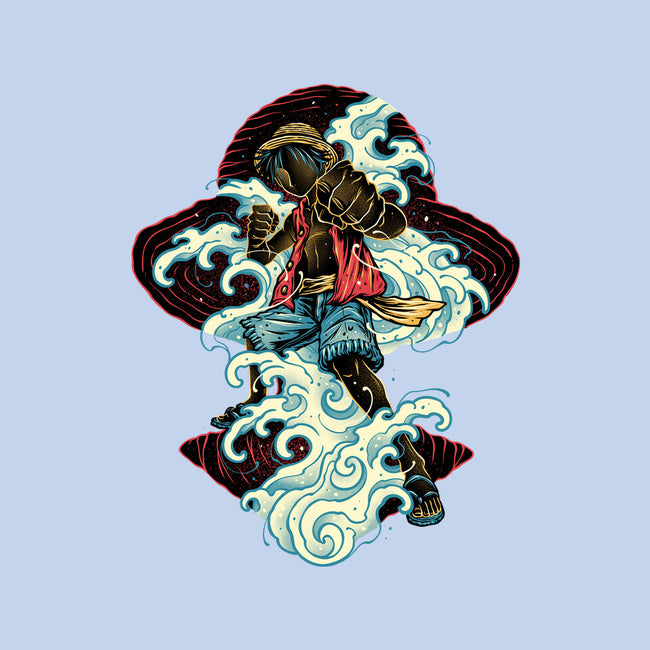 Pirate King Waves-Womens-Fitted-Tee-glitchygorilla