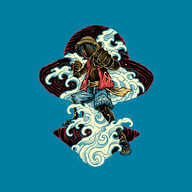 Pirate King Waves-Womens-Fitted-Tee-glitchygorilla