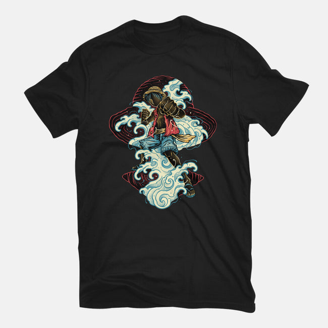 Pirate King Waves-Mens-Premium-Tee-glitchygorilla