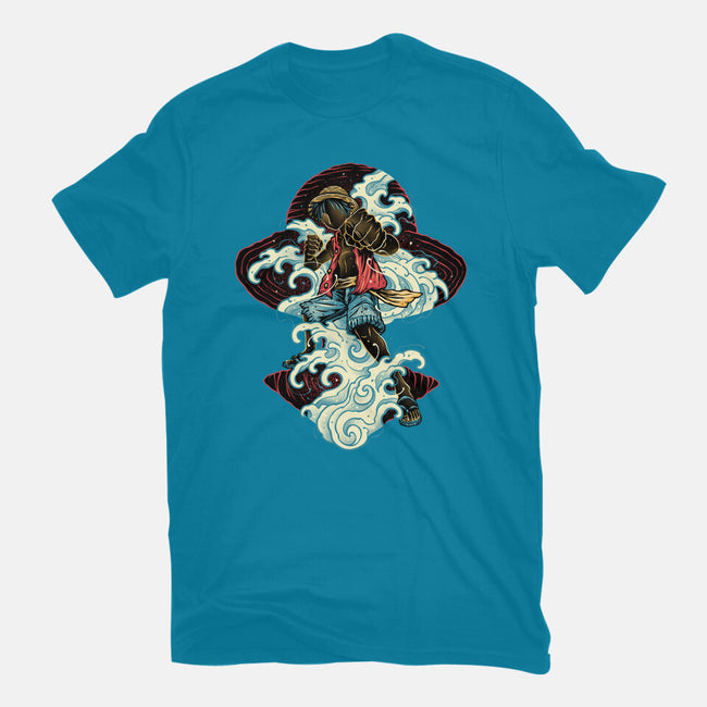 Pirate King Waves-Mens-Heavyweight-Tee-glitchygorilla