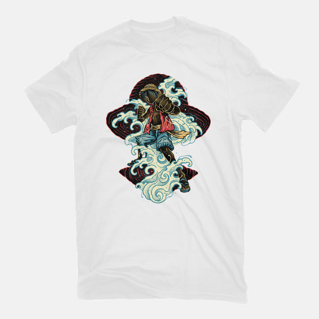 Pirate King Waves-Mens-Basic-Tee-glitchygorilla