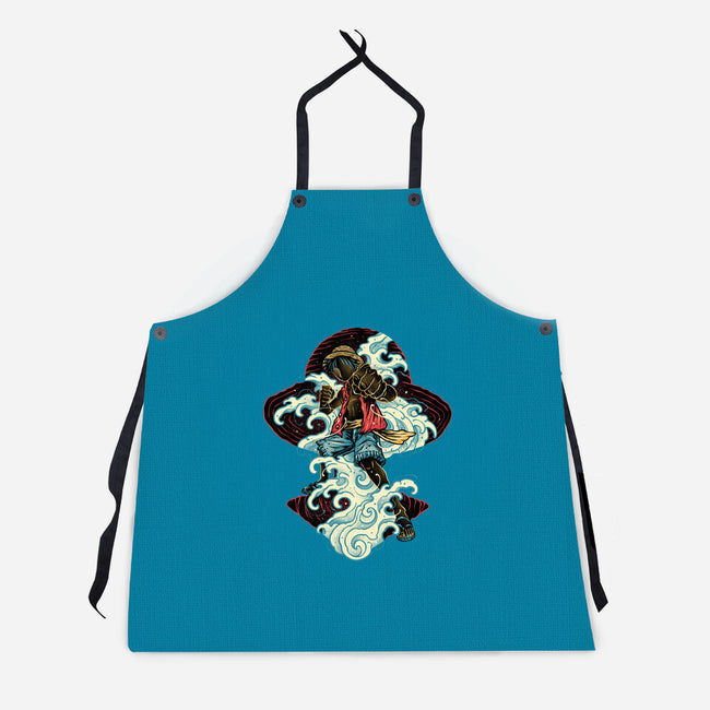 Pirate King Waves-Unisex-Kitchen-Apron-glitchygorilla