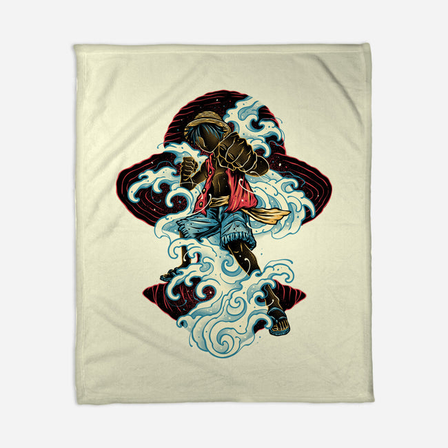 Pirate King Waves-None-Fleece-Blanket-glitchygorilla