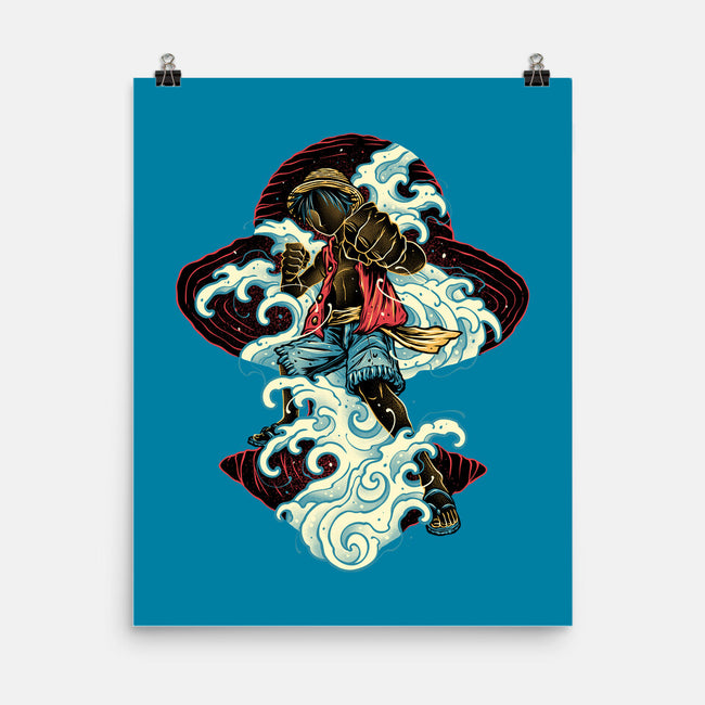 Pirate King Waves-None-Matte-Poster-glitchygorilla