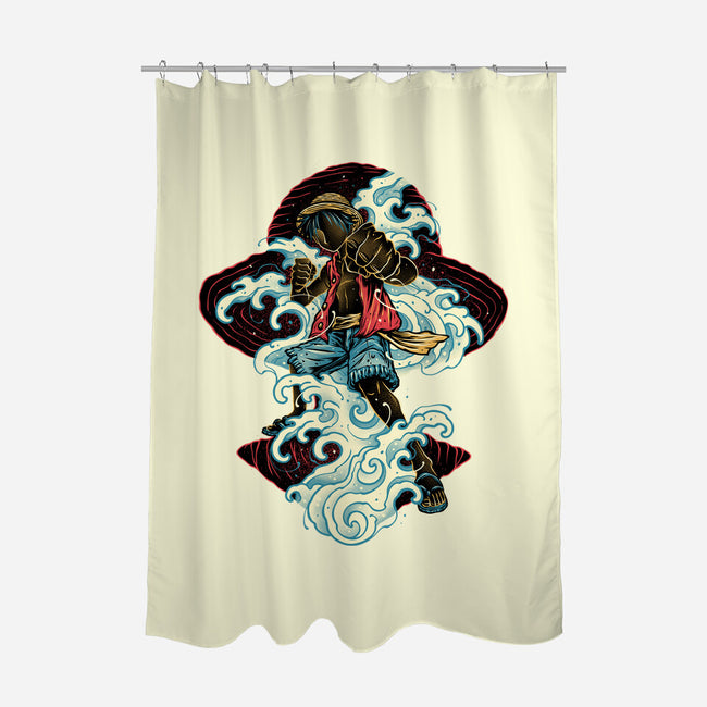 Pirate King Waves-None-Polyester-Shower Curtain-glitchygorilla