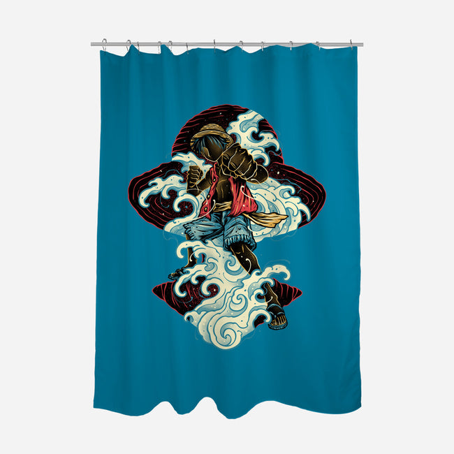 Pirate King Waves-None-Polyester-Shower Curtain-glitchygorilla