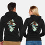 Pirate King Waves-Unisex-Zip-Up-Sweatshirt-glitchygorilla