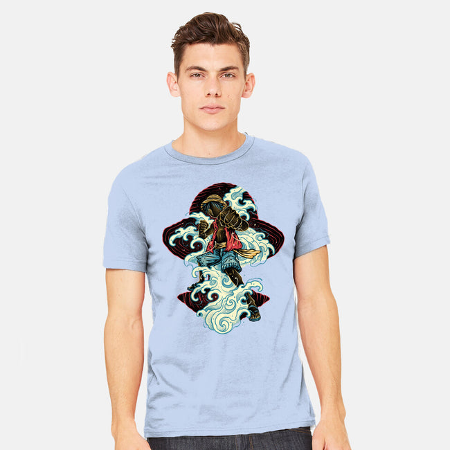 Pirate King Waves-Mens-Heavyweight-Tee-glitchygorilla