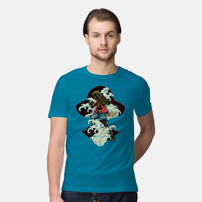 Pirate King Waves-Mens-Premium-Tee-glitchygorilla