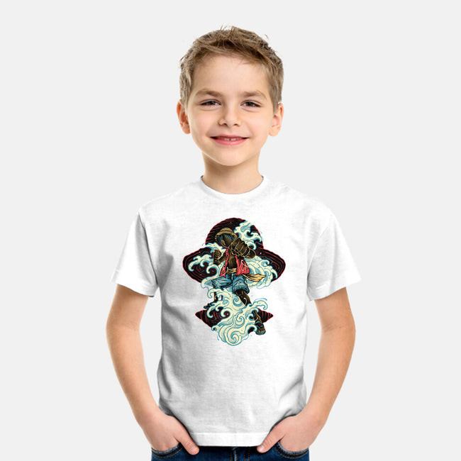 Pirate King Waves-Youth-Basic-Tee-glitchygorilla