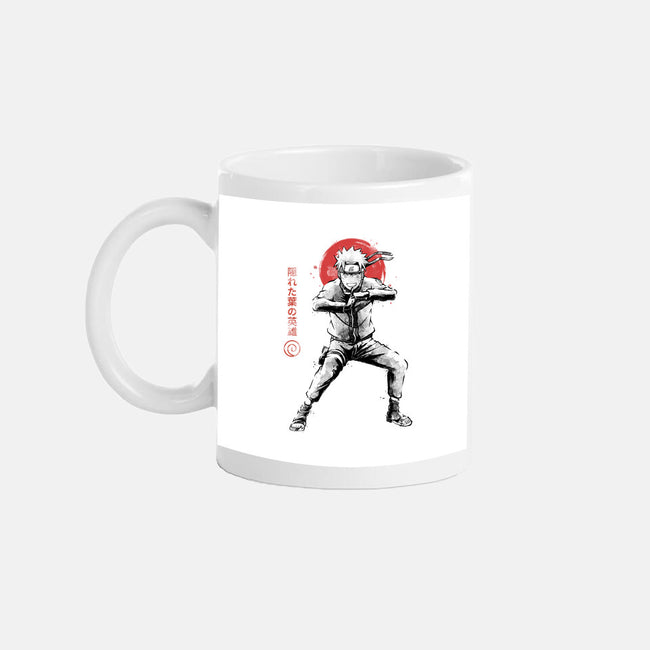 Hero Of The Hidden Leaf Sumi-e-None-Mug-Drinkware-Astrobot Invention