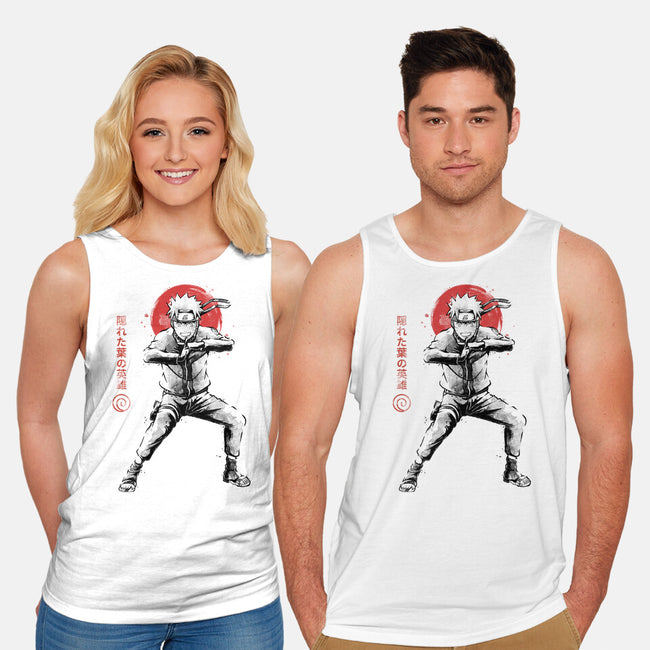 Hero Of The Hidden Leaf Sumi-e-Unisex-Basic-Tank-Astrobot Invention